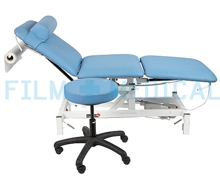 Examination / Gynae Couch in Light Blue Stool Priced Separately Stirrups Can Be Requested 